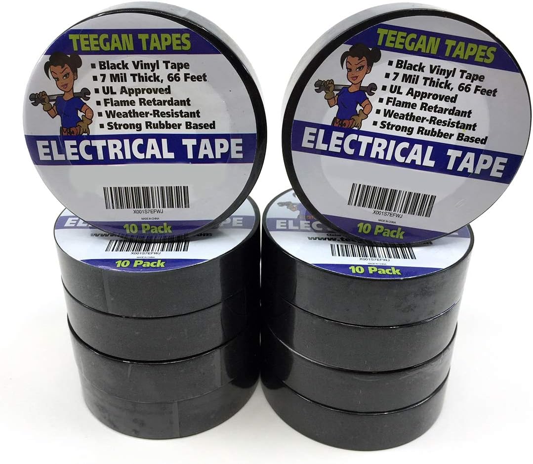 Gaffer Power Electrical Tape Black Vinyl Electric Tape (1 ROLL) 7