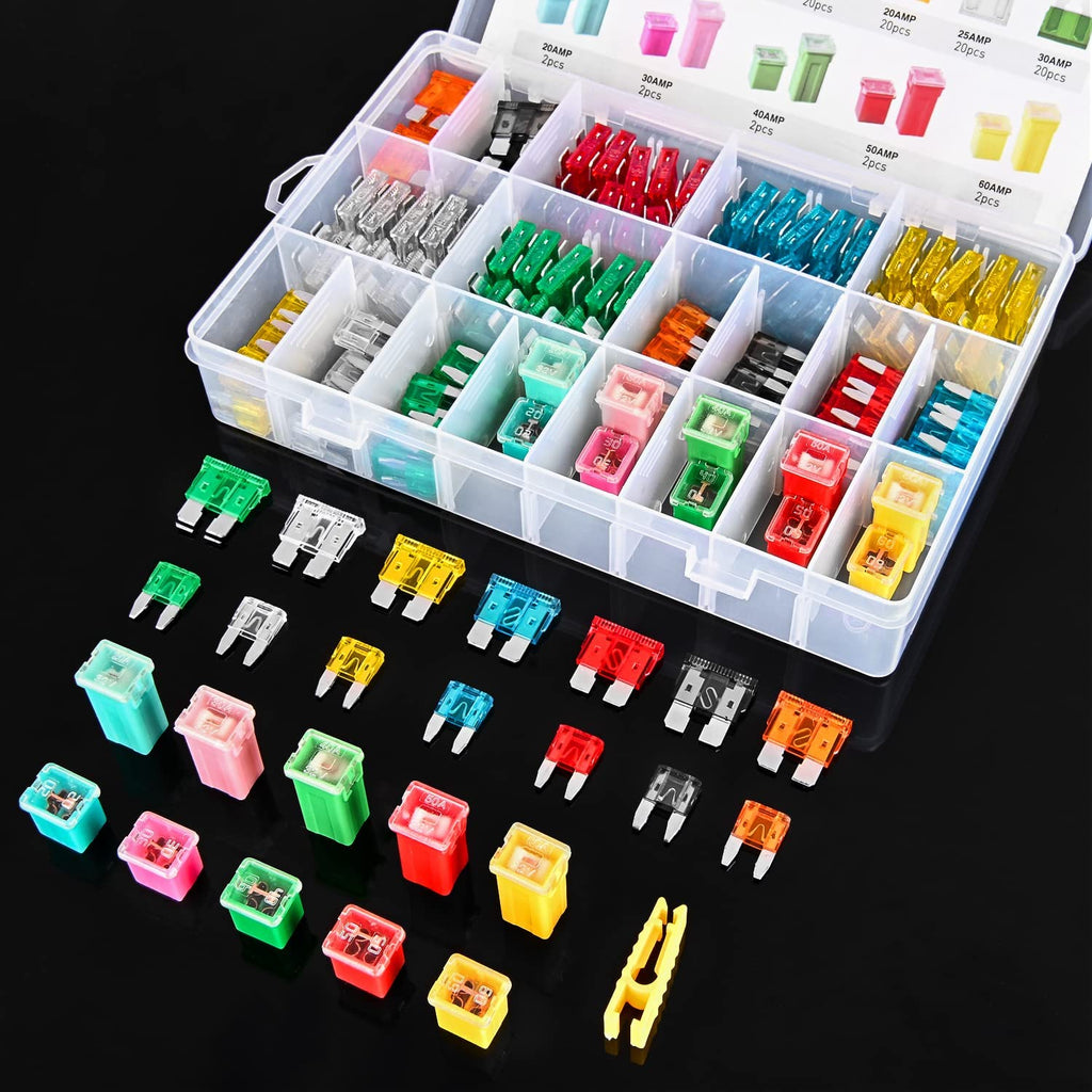 20A Blue Automotive Low Profile Mini J Case Fuse | 10 Pack | 0-20A | Mini J Case Compatible For All | 0 - 20 A