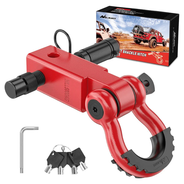 2 Inch Anti-Theft Shackle Hitch Receiver Set