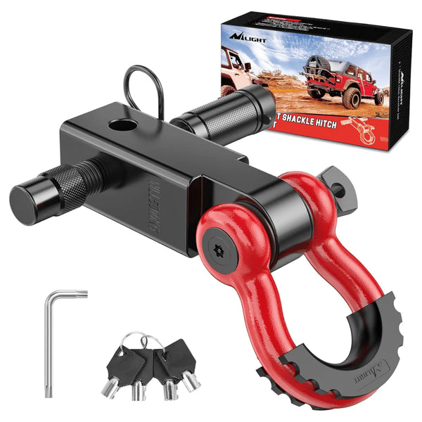 2 Inch Anti-Theft Shackle Hitch Receiver Set