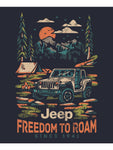 Mens Jeep® Freedom To Roam T-Shirt - Navy Blue