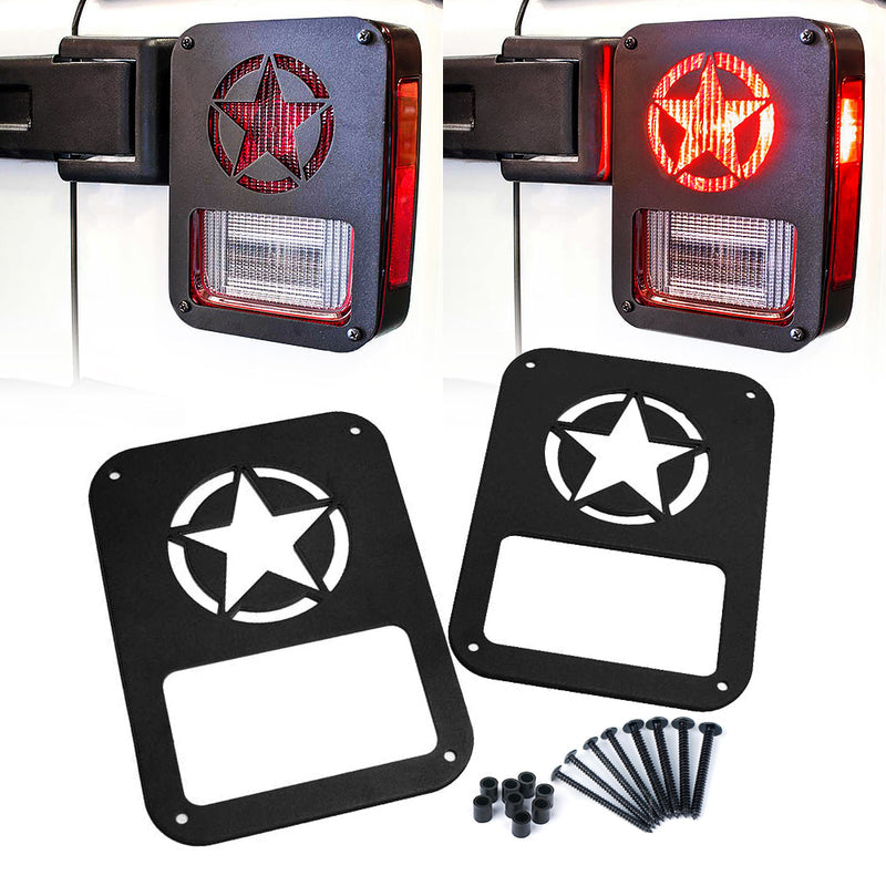 2007-2018 Jeep Wrangler JK Tail Light Cover