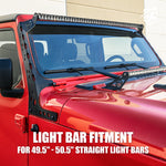 50" Light Bar Mounting Bracket for Jeep Wrangler JL & Gladiator JT | Prevail Series G1