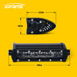 xprite  Double Row White LED Light Bar with Amber Backlight | Sunrise Series  50" LED Light Bar