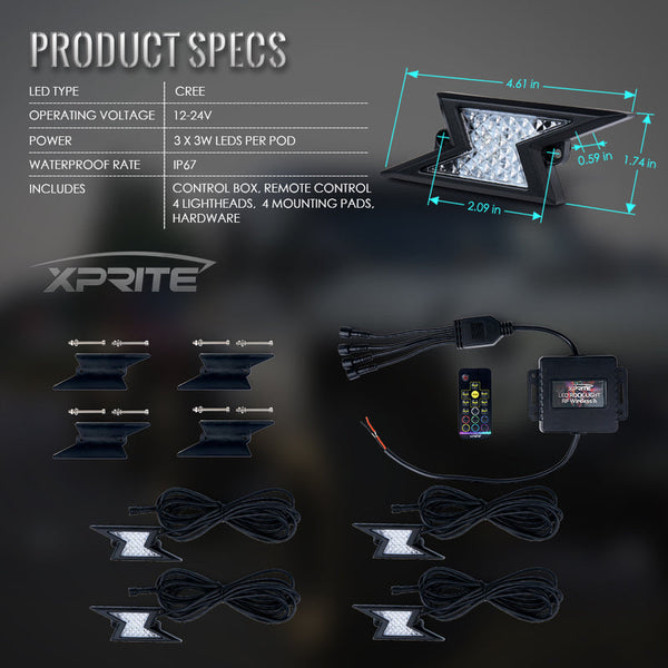 RGB LED Rock Lights | Z-Force
