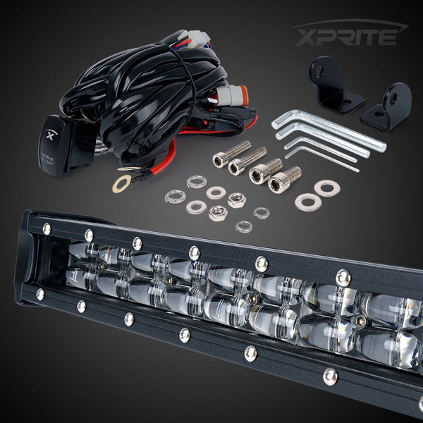 Double Row White LED Light Bar with Amber Backlight | Sunrise Series 32" LED Light Bar