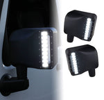 Jeep Wrangler JK Side Mirror with LED Spotlight