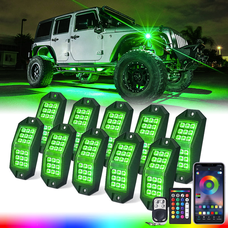 Multi-Color RGB-W LED Rock Lights | Discovery Plus Series
