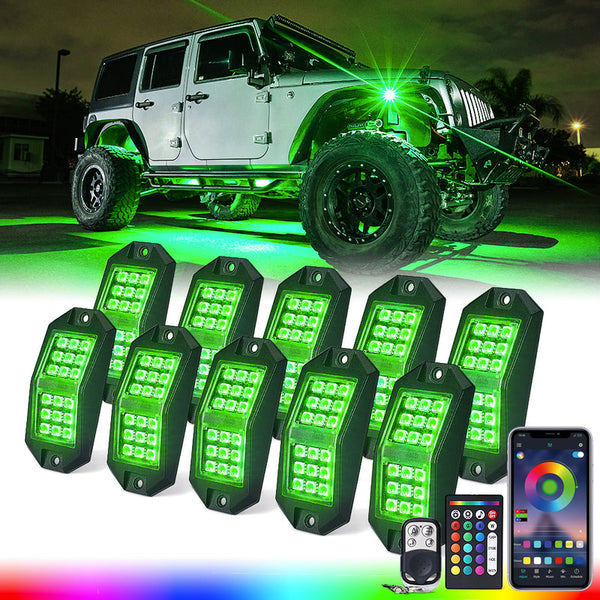 Multi-Color RGB-W LED Rock Lights | Discovery Plus Series