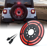 Jeep Wrangler 14" Dual Ring Spare Tire Brake Light | Typhoon Series