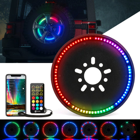 Jeep Wrangler JK RGB LED Spare Tire Brake Light