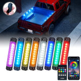Truck Bed RGB LED Light 8 Pod Set | Focal Series