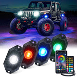 RGBW LED Rock Lights Kit with Bluetooth Control | Trophy Series