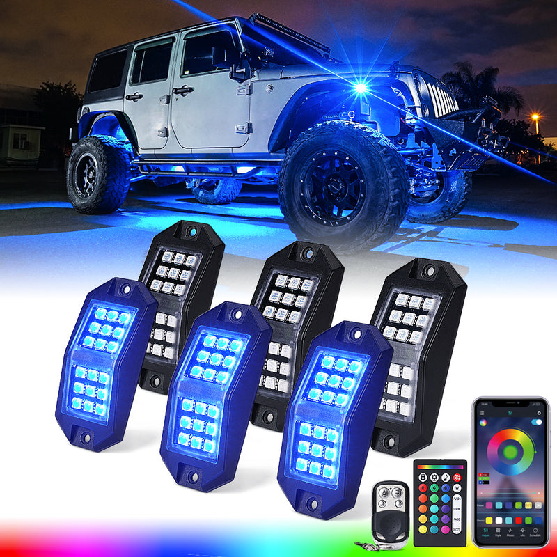 Multi-Color RGB-W LED Rock Lights | Discovery Plus Series