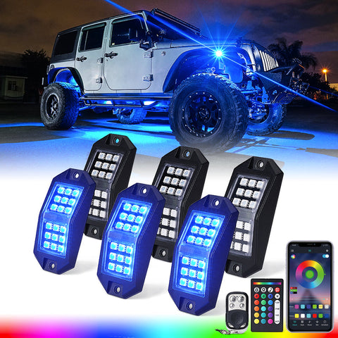 Multi-Color RGB-W LED Rock Lights | Discovery Plus Series
