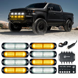 Grille and Surface Mount Light - Set of 8 | Tactical 12 Series