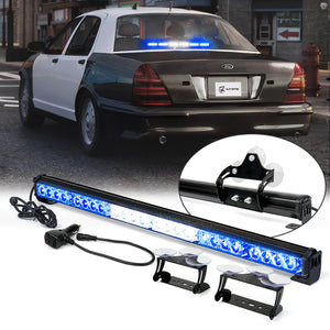 27" G2 LED Traffic Advisor Strobe Light Bar with Suction Cup Brackets
