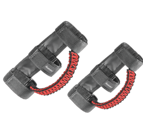 Paracord Front Grab Handle Pair for 97-24 Jeep Wrangler JL, JT, JK & TJ