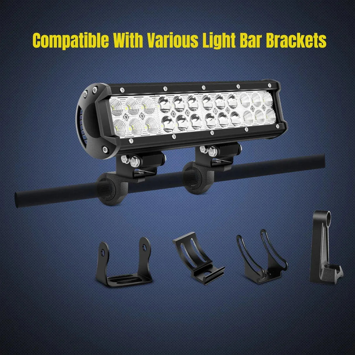 Horizontal Bar Clamp Mount Bracket Kits 0.75in-1in-1.25in (Pair)