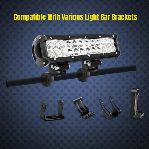 Horizontal Bar Clamp Mount Bracket Kits 0.75in-1in-1.25in (Pair)