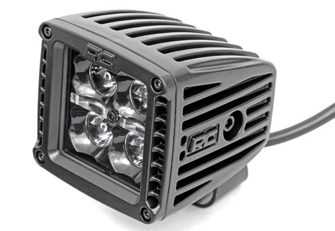 2 Inch Black Series LED Light Pods Spot | Square | Amber DRL