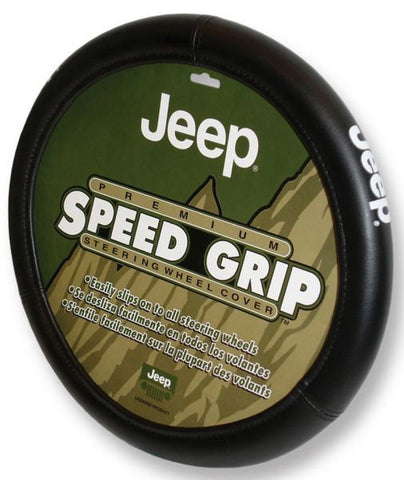 Plasticolor 006478R01 Texture Grip Jeep Logo Steering Wheel Cover