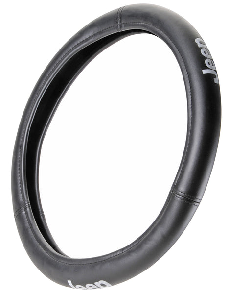 Plasticolor 006478R01 Texture Grip Jeep Logo Steering Wheel Cover