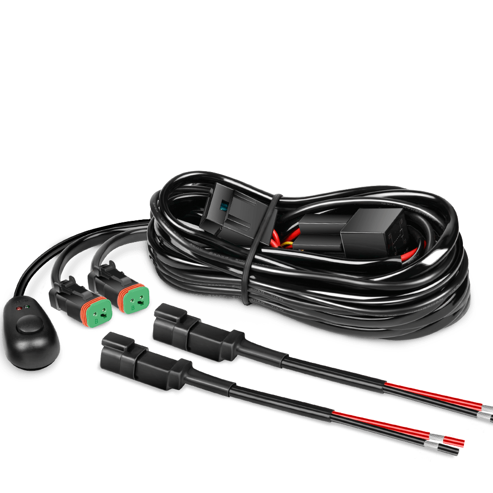 16AWG DT Connector Wire Harness Kit 2 Leads W/ 12V On Off Switch