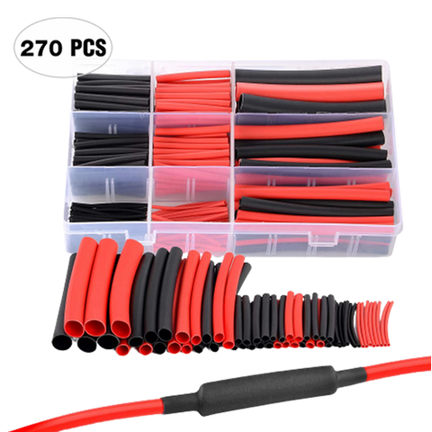 270Pcs Heat Shrink Tubing kit