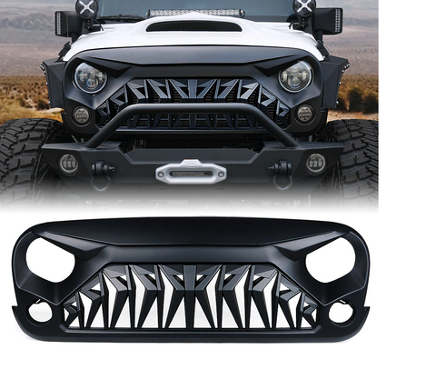 Replacement JK Front Grille Venom Series G1 for Jeep Wrangler 07-18