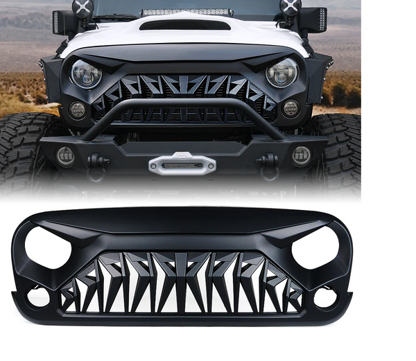 Replacement JK Front Grille Venom Series G1 for Jeep Wrangler 07-18