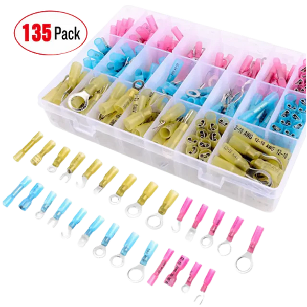 135Pcs Heat Shrink Wire Connectors