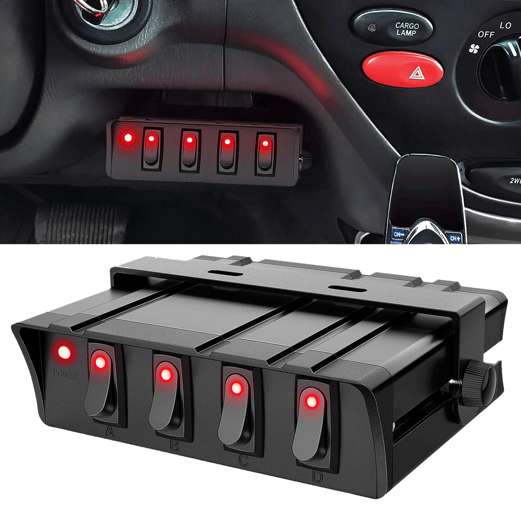 4Gang SPST Rocker Switch Box – passion 4x4 store