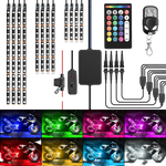 Motorcycle RGB Led Light Kit Wireless Remote (12 Pcs)