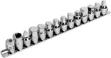 Performance Tool W54287 15 Piece Drain Plug Socket Set