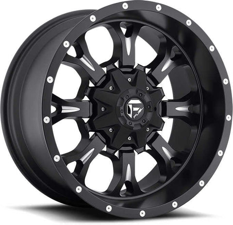 Fuel® Off-Road D51717902645 Krank Wheel in Black with Machined Accents 17x9 with 4.5in Back Space for 07-25 Jeep Wrangler JK, JL, & Gladiator JT