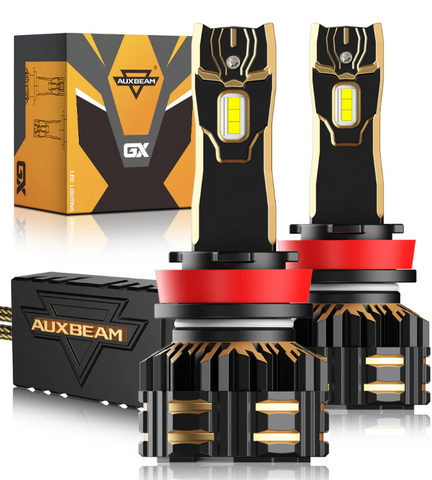GX SERIES 25000LM 120W LED HEADLIGHT BULBS 6500K COOL WHITE (2pcs) 9005/HB3/H10
