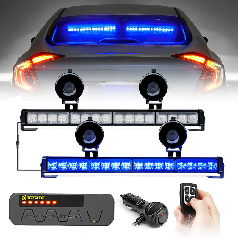 17" Dual LED Directional Traffic Advisor Light Bars | Contract G2 Series
