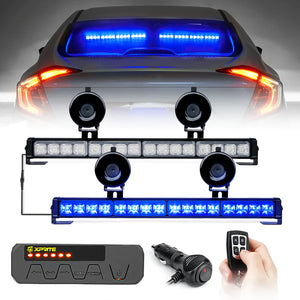 17" Dual LED Directional Traffic Advisor Light Bars | Contract G2 Series