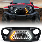 Jeep Front Grille with Turn Signal for 2018+ Jeep Wrangler JL