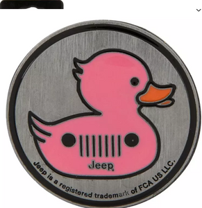 Pink Duck Jeep Car Badge