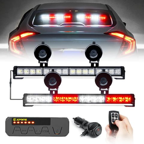 17" Dual LED Directional Traffic Advisor Light Bars | Contract G2 Series