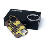Xprite Green Camo Jeep Wrangler JK Keychain