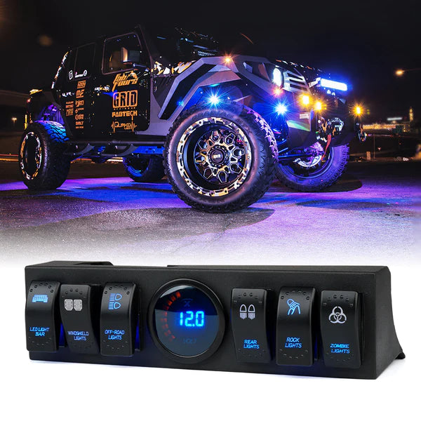 Jeep Wrangler JK 6 Rocker Switch Panel