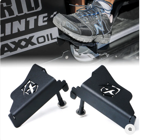 Front Foot Pegs with Logo for 2007-2018 Jeep Wrangler JK