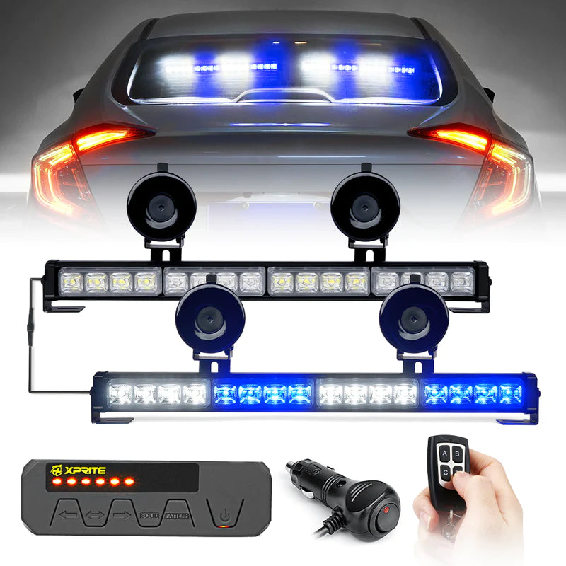 17" Dual LED Directional Traffic Advisor Light Bars | Contract G2 Series