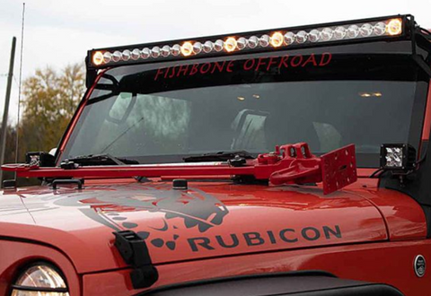 Fishbone Hood Mounted Hi-Lift Jack Mount JK JL JT