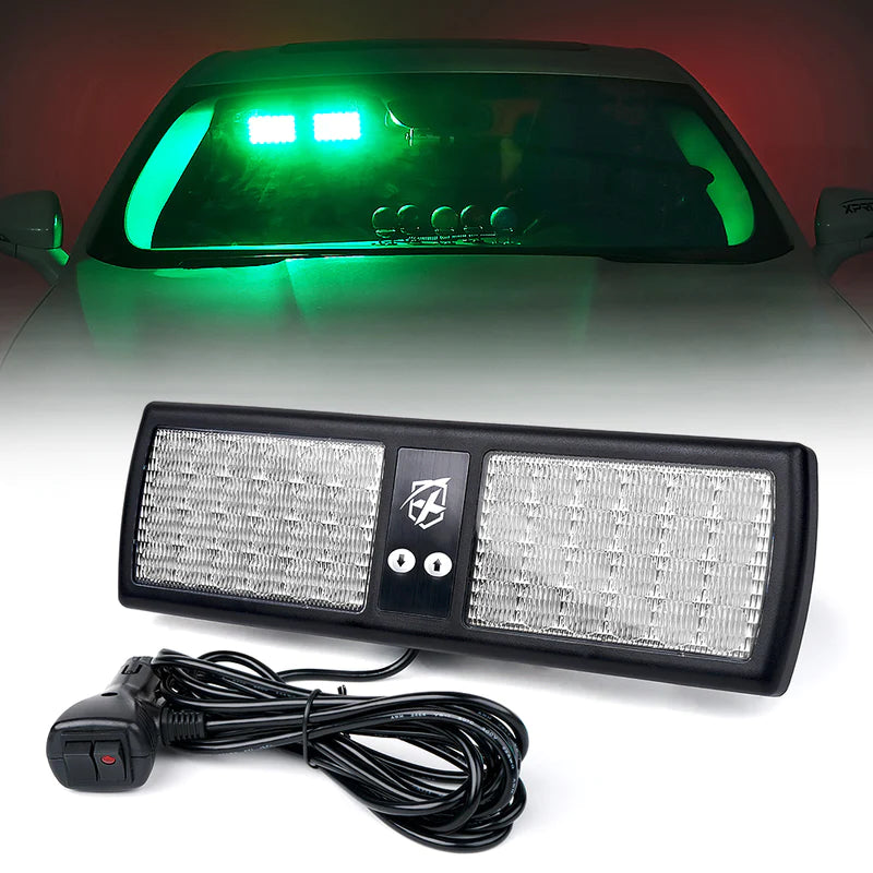 Windshield Visor 48 LED Strobe Lights | Decoy Series