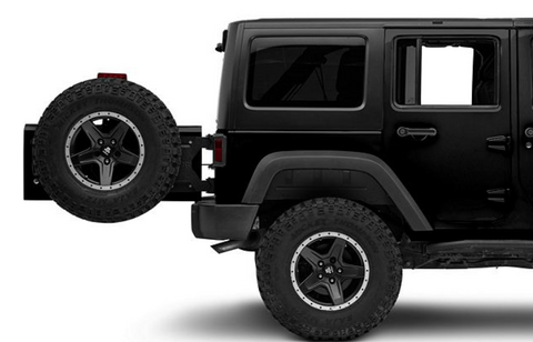 Jeep Licensed by RedRock HD Tire Carrier with Mount and Jeep Logo