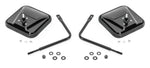 Quadratec Adventure Mirrors with Square Head for 76-23 Jeep Wrangler JL, JK, TJ, YJ, CJ & Gladiator JT